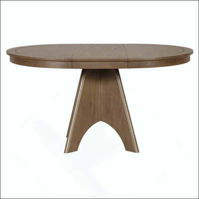Vintage Extendable Dining Table For 4-6,Rustic Farmhouse Kitchen Table With Distressed Finish And Sturdy Crossed Legs