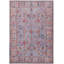 Tapis transitionnel bleu / orange Kepler, tapis décoratif de 3 à 11 po x 6 po-82197062