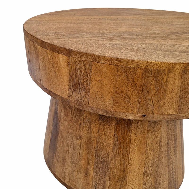 Mirabella Accent Table, 19" H x 22" W x 22" D, Light Walnut