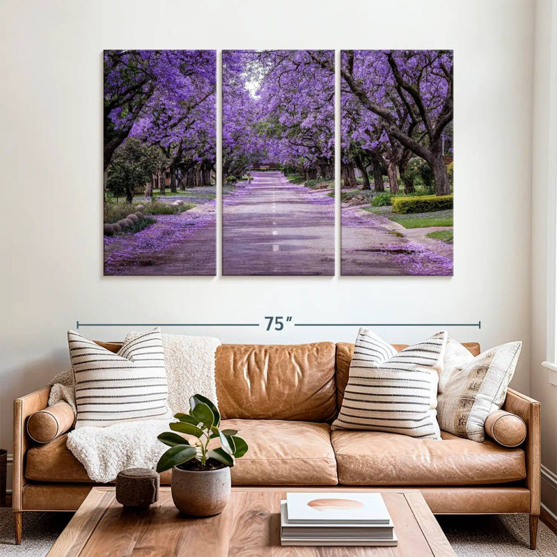Sirci, rue Jacaranda en fleurs, H 42 po x l 65 po