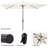 6 Piece Set, Weston Table with 4 Chairs, 10-Foot Rectangular Umbrella White-90563801-122872627