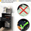 Armoire de rangement mobile noire avec tiroir et armoire, support d'imprimante. Offre amplement d'espace, se déplace facilement, s'adapte à la conception du bureau et est disponible en douceur,