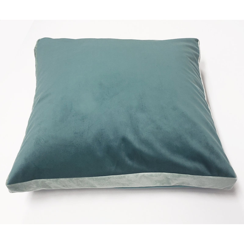 Edie@Home Feather Throw Pillow, Duck Egg