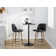 Malachia Swivel Upholstered Counter Stool