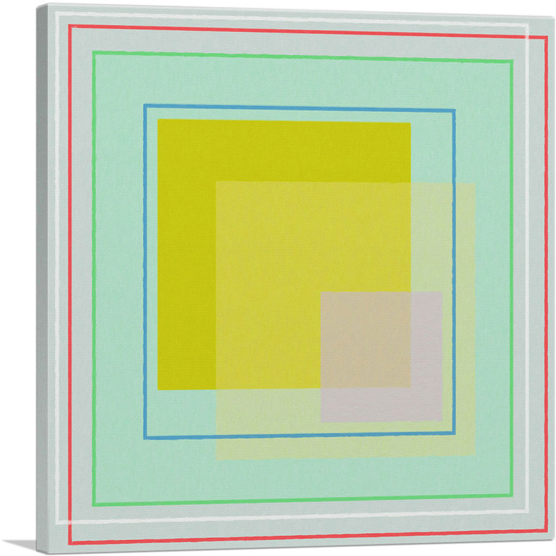 Impression sur toile tendue Mid-Century, H 36 po x l 36 po x P 0,75 po
