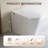 DeerValley Elongated Smart Toilet with Integrated Bidet, Tankless Design, Foot Kick & Auto Flush in White-113957150-120145798