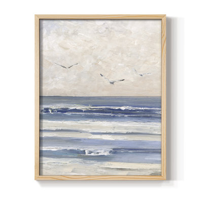 «Soft Morning», reproduction encadrée - bois massif