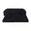 Siège de gauche, canapé modulaire en forme de L, canapé modulaire compressé en velours côtelé de style minimaliste moderne, déplié en lit, chambre à coucher, canapé-lit confortable et compact-242479842