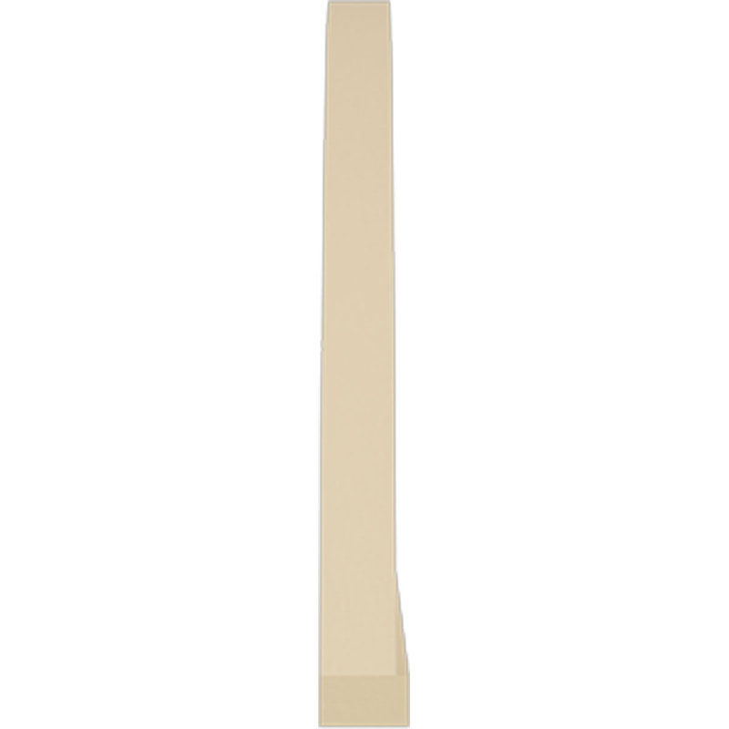 Segment Arch 4 Spoke Signature Urethane Combination Pediment, Primed Tan, 60" x 16" x 2", None