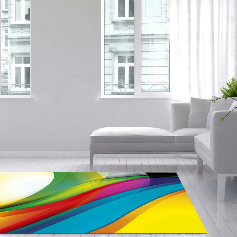Gerius Abstract Area Rug, Rectangle 155 x 230cm