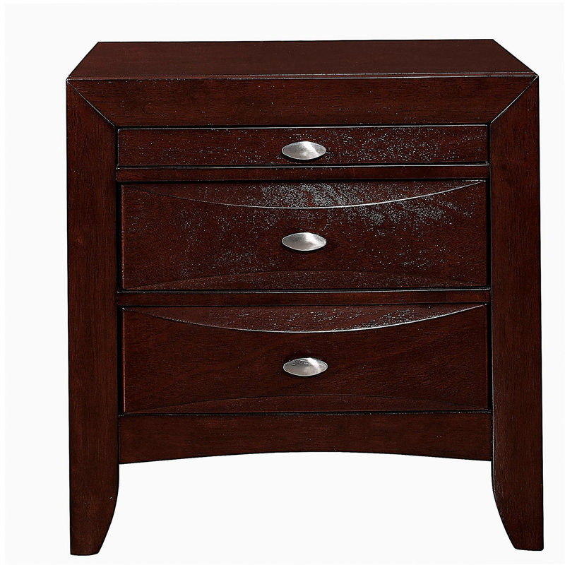 LUCILLE MERLOT NIGHTSTAND, Merlot