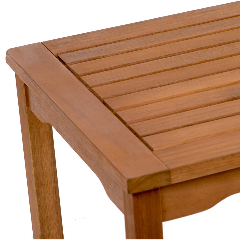 Rafael Square Eucalyptus Outdoor Side Table , 23.5'' in. W 23.5'' in. D