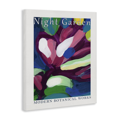  «Night Garden», art mural sur toile abstrait par June Erica Vess