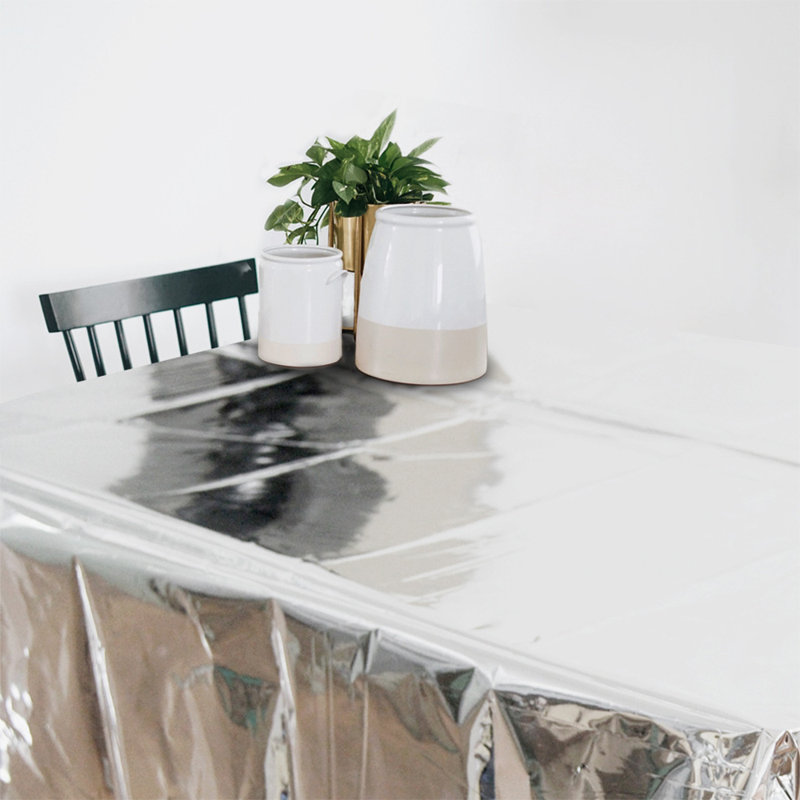 Waterproof disposable aluminum foil tablecloth