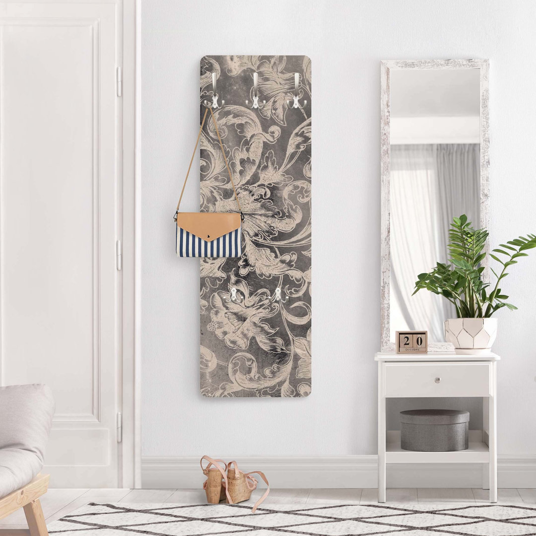 Blooming Floral Decorations I Wall Mounted Coat Rack
