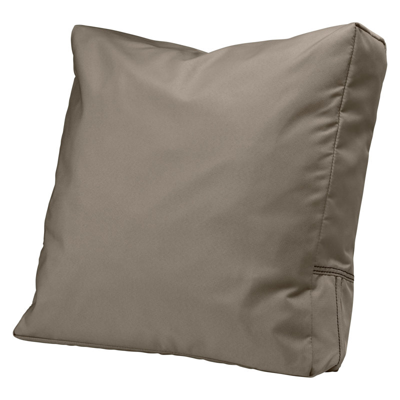 Ravenna Outdoor 4'' Back Cushion, 21" H x 20" W x 4" D, Dark Taupe