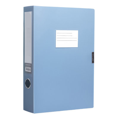 PP Folding file box File Box Thickened Polypropylene Office Supplies Foldable A4 Retros-Style Document Box Plastic File Storage Box