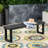 Weather- Wood Bench In Dark Grey, 61.01"W X 14.94"D 18"H Grey - To Minor Weather Conditions, 60"X15"X18