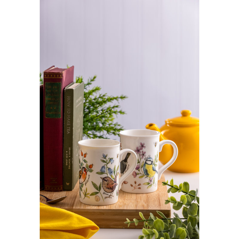 Garden Birds Fine China Coffee Mug