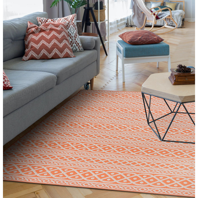 Tapis intérieur / extérieur Theroux, Rectangulaire 5 pi 3 po x 7 pi 6 po