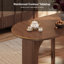 Table de salle à manger 70,8 "ovale pour 6-8, table de salle à manger moderne avec armoire de rangement à 2 niveaux et lumières DEL pour la cuisine, le salon, le bureau-908833155