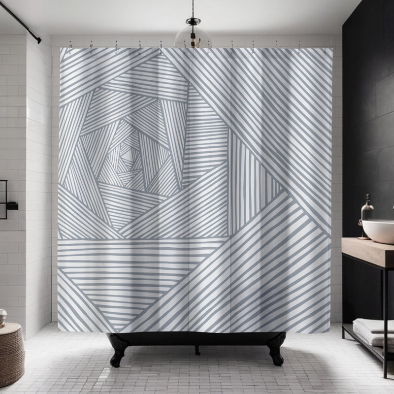 Rideau de douche Coco, Gris