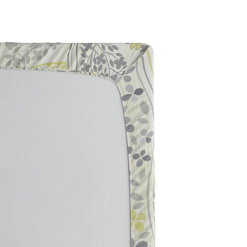 Microfiber Floral Fitted Sheet, Full Fitted Sheet