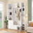 American Style 4-in-1 Hall Tree with Padded Bench, 4 Hooks, and Adjustable Storage Shelves-129025632