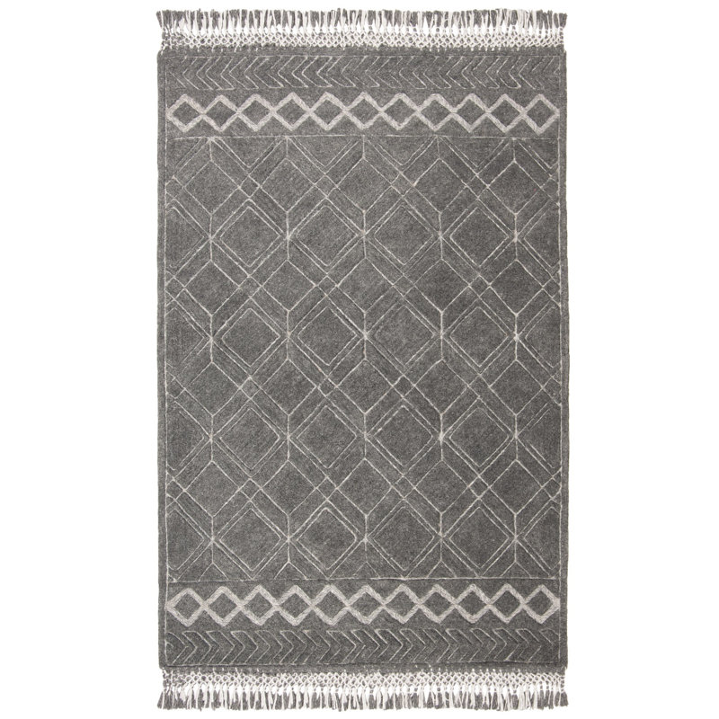 Powell Hand Tufted Performance Geometric Rug, Rectangle 5' x 8'