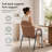 Upholstered 19.3"H Metal Fram Dinning Chair with Arms(Set of 6)-419556789