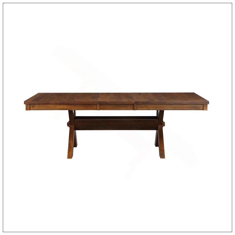 Apollo Walnut Finish Dining Table (W/1 Butterfly Leaf)