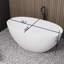 Baignoire de trempage autoportante à surface solide de 55 po