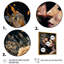 «Black and Gold Couple Kissing Art II», art mural traditionnel sur toile-860889143-860889137
