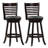 Leakey Swivel Upholstered Stool with Solid Wood Frame-48312777-48312773