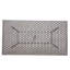 Table d'extérieur grise 46 po x 86 po avec trou pour parasol - Fabrication robuste en aluminium pour les repas