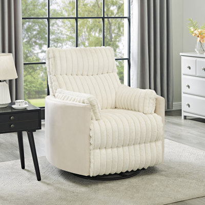 Fauteuil inclinable manuel en velours côtelé Bocaton
