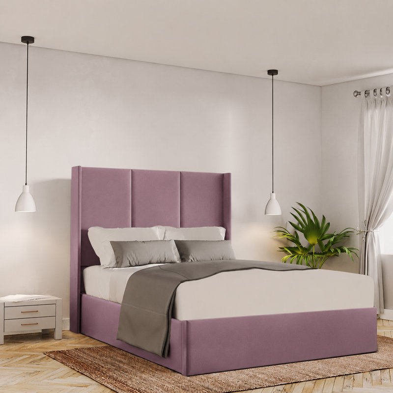 Bettzel Upholstered Ottoman Storage Bed, Small Double (4'), Lilac