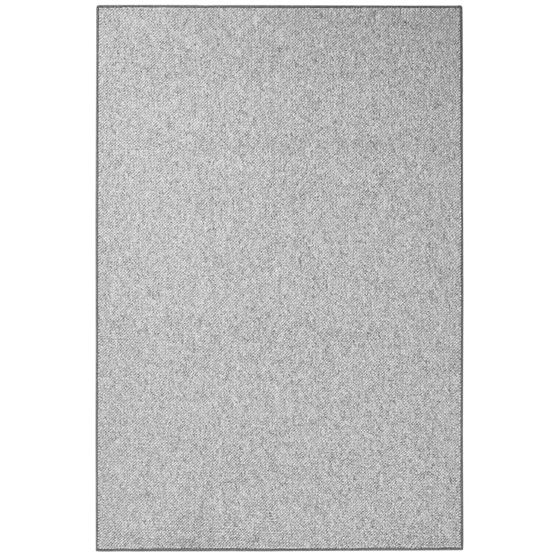 Wolly Grey Rug, Rectangular 100 x 140cm