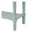 Narrow Console Table, Slim Sofa Table With Three Storage Drawers And Bottom Shelf For Living Room, Easy Assembly (Retro Blue)-1184002610
