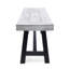 Banc de salle à manger avec structure en métal rustique, banc de chambre