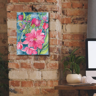 «Epic Graffiti» «Blooming Free» par Kristy riz, art mural sur toile