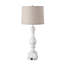 Lampe de table en résine 27,5 po avec deux ports USB Citronelle