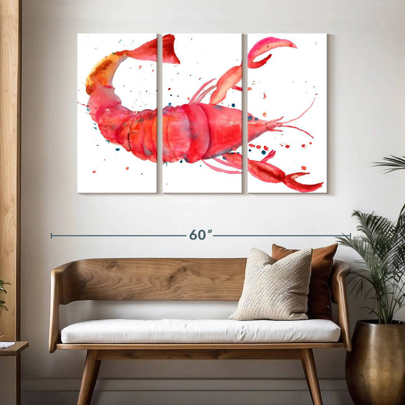Homard rouge Brampt, H 32 po x l 50 po