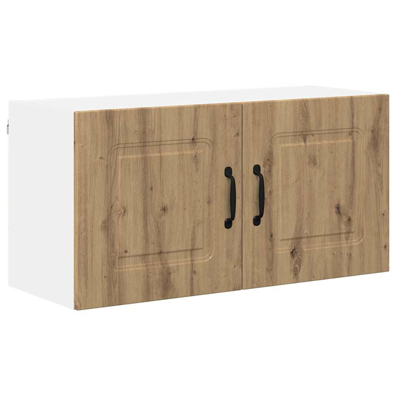 Vidaxl Kitchen Wall Cabinet With Shelf Grey Sonoma 80 X 31 X 40 Cm, 40cm H x 80cm W x 31cm D, Artisan Oak