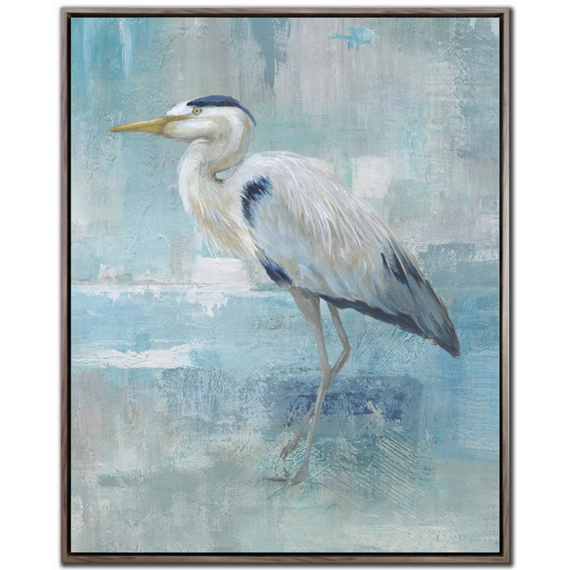 «Blue Heron II», art mural sur toile