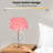 Pink Feather Crystal Table Lamp-532486166