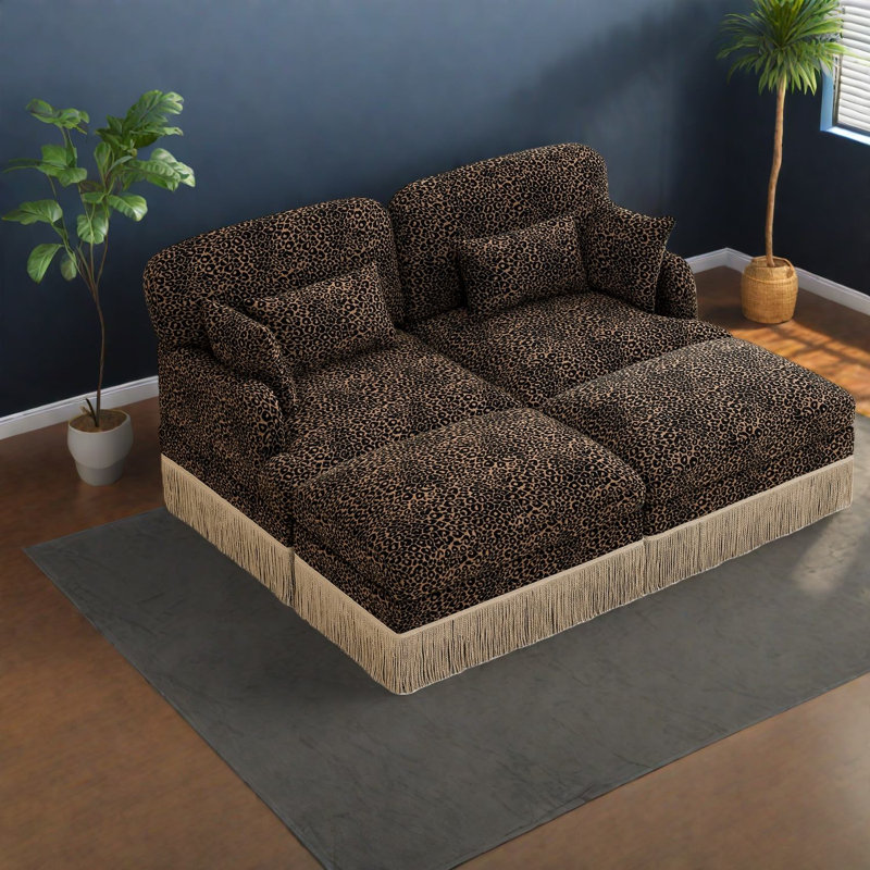 Spacious Comfort Sofas, Chenille Modular Loveseat, Modern Home Lounge