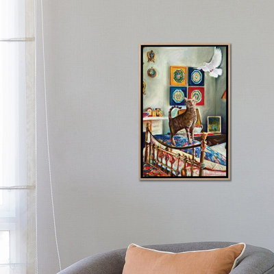 Kitty And The Dove 1 Piece Wall Art on Canvas