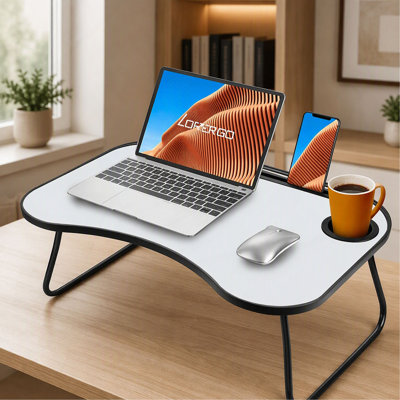 Support pour ordinateur portable, table d'écriture compacte pour bureau à domicile, support portable pour ordinateur, table d'écriture compacte pour bureau à domicile