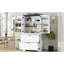 Armoire de rangement blanche avec tiroirs pratiques pour la chambre à coucher, le salon, le bureau - tiroir en bois et tablettes